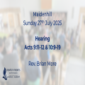 Sunday 27th July 2025