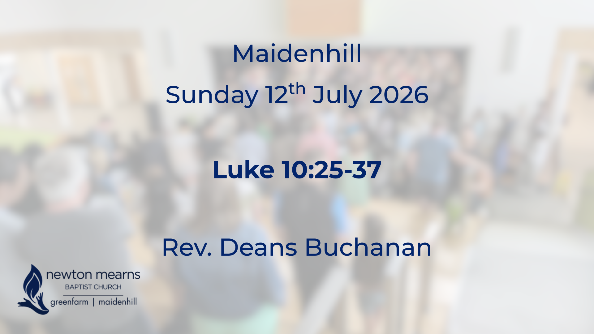 Sunday 12th July 2026